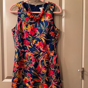 JCrew Sleeves tropical dress